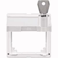 Merten Zwischenring Aquadesign mit Klappdeckel und Schloss, Abdeckung weiß, Retail