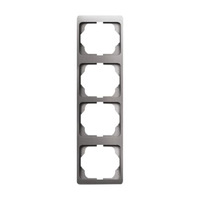 0 Rahmen vierfach senkrecht alpha 1734 KA-20 platin, Retail