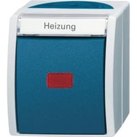 Busch-Jaeger Heizungsnotschalter AP mit Namensschild 2601/2 SKWNH-53 grau, Retail