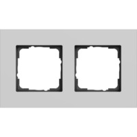 Gira Abdeckrahmen 2-fach grau, Retail