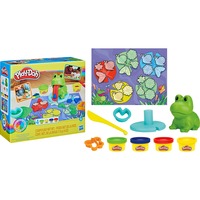 Image of Hasbro F69265L0 - Play-Doh Farbi, der Frosch, Frosch-Set mit 4 Dosen und Zubehör, Knetset