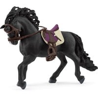 Schleich Horse Club Pura Raza Espanola Hengst mit Sattel und Zaumzeug, Spielfigur braun