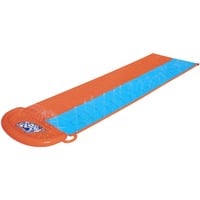 Bestway H2OGO! Doppel-Wasserrutsche, Wasserspielzeug orange/blau, 488 x 138 cm