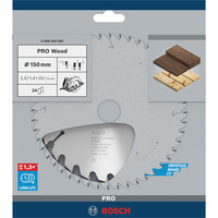 Bosch Professional PRO Wood Kreissägeblatt, Ø 150mm, 24Z Bohrung 20mm, für Handkreissägen