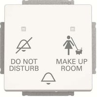 Busch-Jaeger Klingeltasteneinsatz Do Not Disturb Make Up Room, Taster weiß, Retail