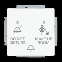 Busch-Jaeger Klingeltasteneinsatz Do Not Disturb Make Up Room, Taster weiß, Retail