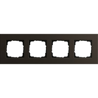 Gira Abdeckrahmen vierfach, Abdeckung braun, Retail