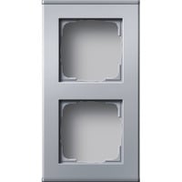 Gira Gehäuse zweifach Aluminium aluminium, Retail