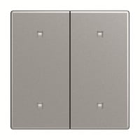 Busch-Jaeger Wippe zwei fach Elektroniktaster aluminium, Retail