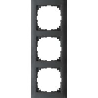 Merten Rahmen dreifach, Thermoplast edelmatt, Schutzart IP20, Maße 90x234x12 mm anthrazit, Retail