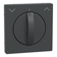 Merten Zentralplatte Rolltast-Rastschalter Einsatz Thermoplast lackiert matt anthrazit, Retail