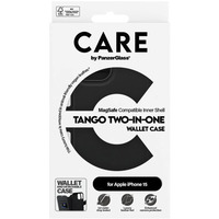 PanzerGlass Tango Two-in-One Case, Handyhülle schwarz, iPhone 15, MagSafe