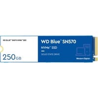 WD Blue SN570 250 GB, SSD blau/weiß, PCIe 3.0 x4, NVMe, M.2 2280