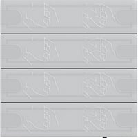 0 KNX Tastsensor Komfort vierfach für Gira One und KNX mit Raumthermostat anthrazit, Retail