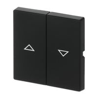 Busch-Jaeger Wippe für Jalousieschalter und Taster zweiteilig matt schwarz, Retail