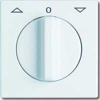 Busch-Jaeger Zentralscheibe Jalousie Drehgriff 2142 DR-34, Abdeckung weiß, Retail