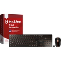 CHERRY DW 9100 SLIM + McAfee Bundle, Desktop-Set schwarz/bronze, DE-Layout, SX-Scherentechnologie