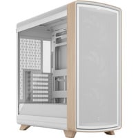Fractal Design Summit Chalk White TG Clear Tint, Tower-Gehäuse weiß/holz