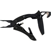 Gerber Multitool Crucial Black, Strap Cutter schwarz, 7 Tools