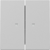 Gira Wippe zweifach mit Kontrollfenster grau, Retail