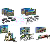LEGO City Bahnhof-Komplett-Set Bundle, Konstruktionsspielzeug 