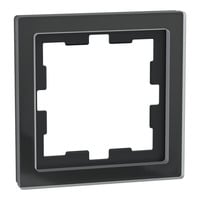 Merten Rahmen 1-fach schwarz (matt), Retail