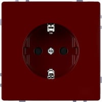 Merten Schutzkontakt-Steckdose mit Steckklemmen MEG2300-6006 rot, Retail