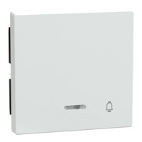 Merten Wippe Kontrollfenster Aufdruck Klingel weiß (glänzend), Retail