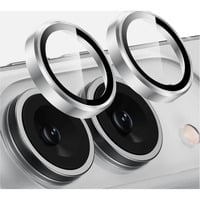 Nevox NEVOGLASS 3D Kameraschutz, Schutzfolie transparent/silber, iPhone Duo