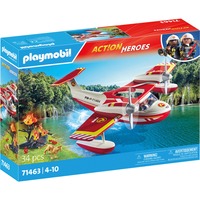 PLAYMOBIL 71463 City Action Feuerwehrflugzeug mit Löschfunktion, Konstruktionsspielzeug 