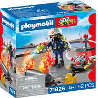 PLAYMOBIL 71826 Action Heroes Löschung eines Gastanks, Konstruktionsspielzeug 