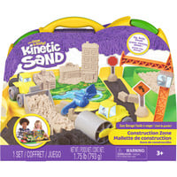 Spin Master Kinetic Sand - Deluxe Baustellen-Koffer, Spielsand 