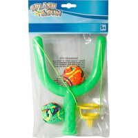 Splash & Fun Wasserbombenschleuder inklusive 2 Bälle, Wasserspielzeug 