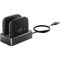 Yealink CPW65-DECT-Duo, Erweiterungsmikrofone schwarz, Kabelloses DECT-Erweiterungsmikrofon für CP965