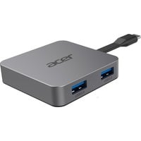 Acer 4-in-1 Portable Mini Dock, Dockingstation silber, HDMI, USB-A, USB-C