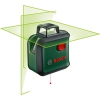Bosch Heimwerken & Garten Kreuzlinienlaser AdvancedLevel 360 grün/schwarz, grüne Laserlinien, Reichweite Ø 24 Meter