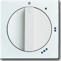 Busch-Jaeger Zentralscheibe Drehschalter für 3 Stufen Drehschalter, Abdeckung weiß (glänzend), Retail