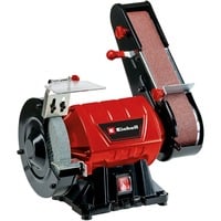 EINHELL Stand-Bandschleifer TC-US 350, Doppelschleifer rot/schwarz, 350 Watt