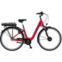 FISCHER Fahrrad CITA 1.0, Pedelec rot (glänzend), 28", 44 cm Rahmen