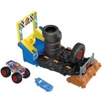 Hot Wheels Monster Trucks Arena World: Entry Challenge - Race Ace's Tire Smash Race, Rennbahn inkl. 2 Spielzeugautos