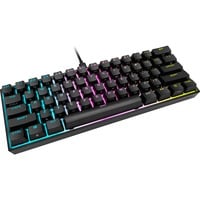 Corsair K65 RGB MINI, Gaming-Tastatur schwarz, DE-Layout, Cherry MX RGB Speed Silver