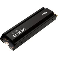 Crucial P510 1 TB mit Kühlkörper, SSD schwarz, PCIe 5.0 x4, NVMe, M.2 2280