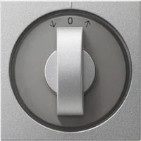 Gira Abdeckung mit Knebel aluminium, Retail