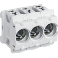 3250614040047 - Hager KunstSicherungssockel D02 LD046 E18 63A 3polig Hutschiene Rahmenklemme