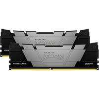 Kingston FURY DIMM 32 GB DDR4-3200 (2x 16 GB) Dual-Kit, Arbeitsspeicher schwarz/silber, KF432C16RB12K2/32, FURY Renegade Black XMP, INTEL XMP