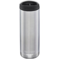 Klean Kanteen Trinkflasche TKWide VI vakuumisoliert, 473ml edelstahl (gebürstet), mit schwarzer Café Cap