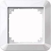 Merten Rahmen einfach mit glänzender Oberfläche, Thermoplast, Schutzart IP20, Maße 80,5x80,5x10,1 mm weiß (glänzend), Retail