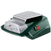 METABO Akku-Power-Adapter PA 144-18 LED-USB (600288000) mit 12 V-Anschluss und LED-Licht Karton