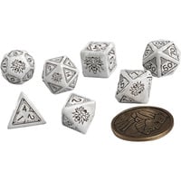 5907699496105 - Q-Workshop QWSSWGE3T - The Witcher Dice Set Geralt - The White Wolf