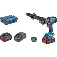 Bosch PRO Akku-Schlagbohrschrauber GSB 18V-150 C Professional, 18Volt blau/schwarz, 2x Akku ProCORE18V 8,0Ah, Bluetooth Modul, L-BOXX